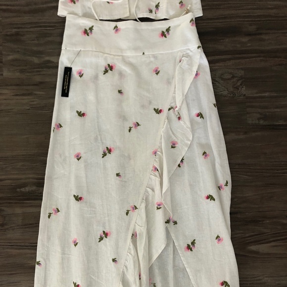 AFRM Sunset Linen Asymmetrical skirt and Tankk - Picture 4 of 9